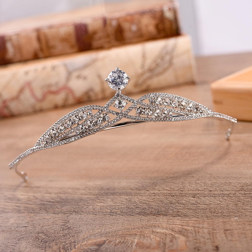 Crystal Wedding Headband Bride Tiara Crown Headwear
