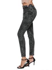 High Waisted Skinny Leg Jeans High Stretchy Denim Pants Women's Clothing