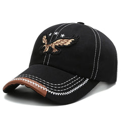 Eagle Embroidery Unisex Baseball Cap Dad Hats Adjustable