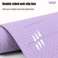 Non Slip TPE Yoga Mat Durable Exercise Cushion
