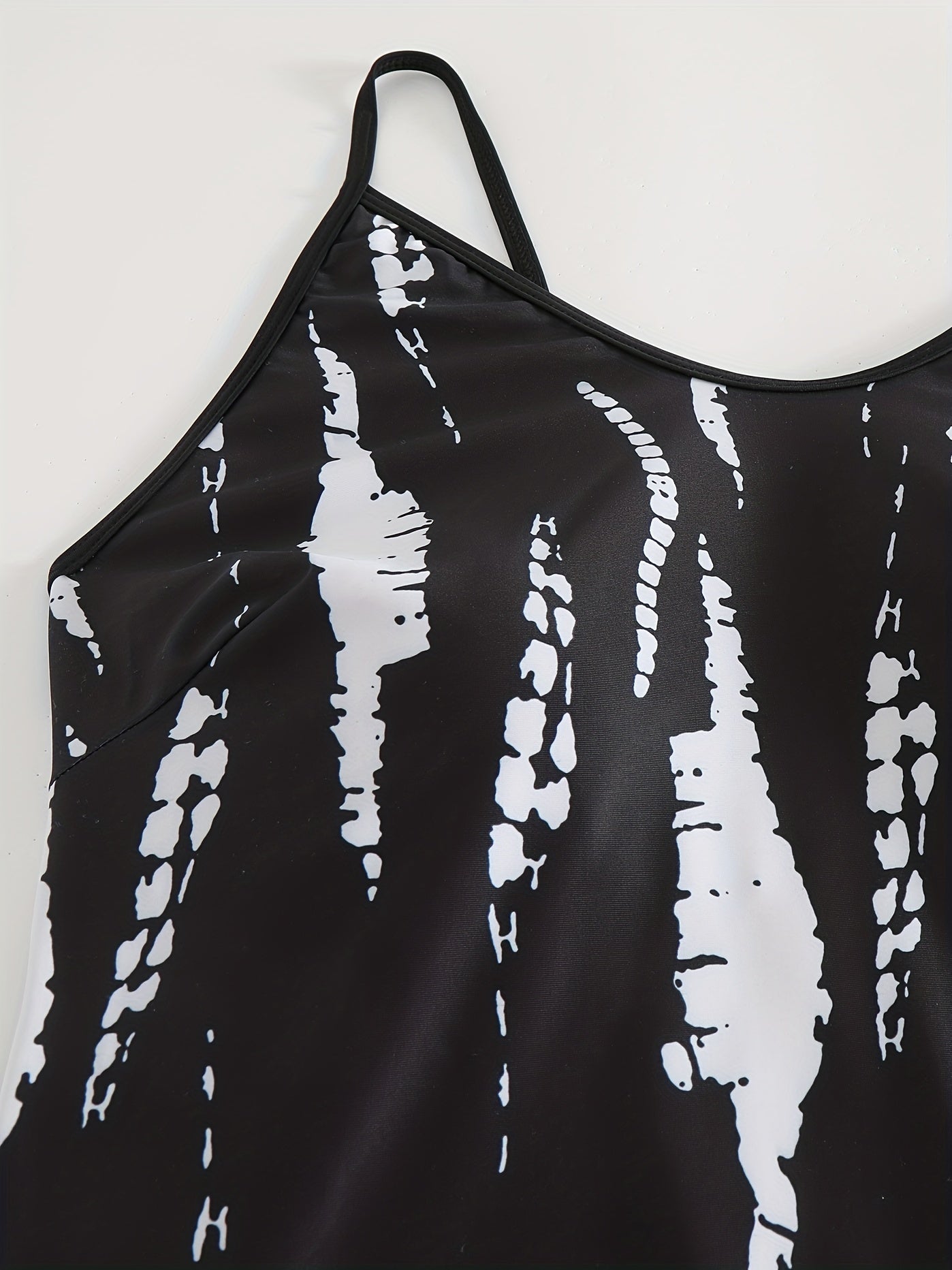 Tie Dye Cami Tankini Set Women's Swimwear