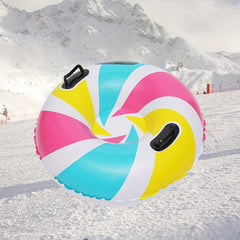 Inflatable Santa Claus Snow Sled Skiing Ring