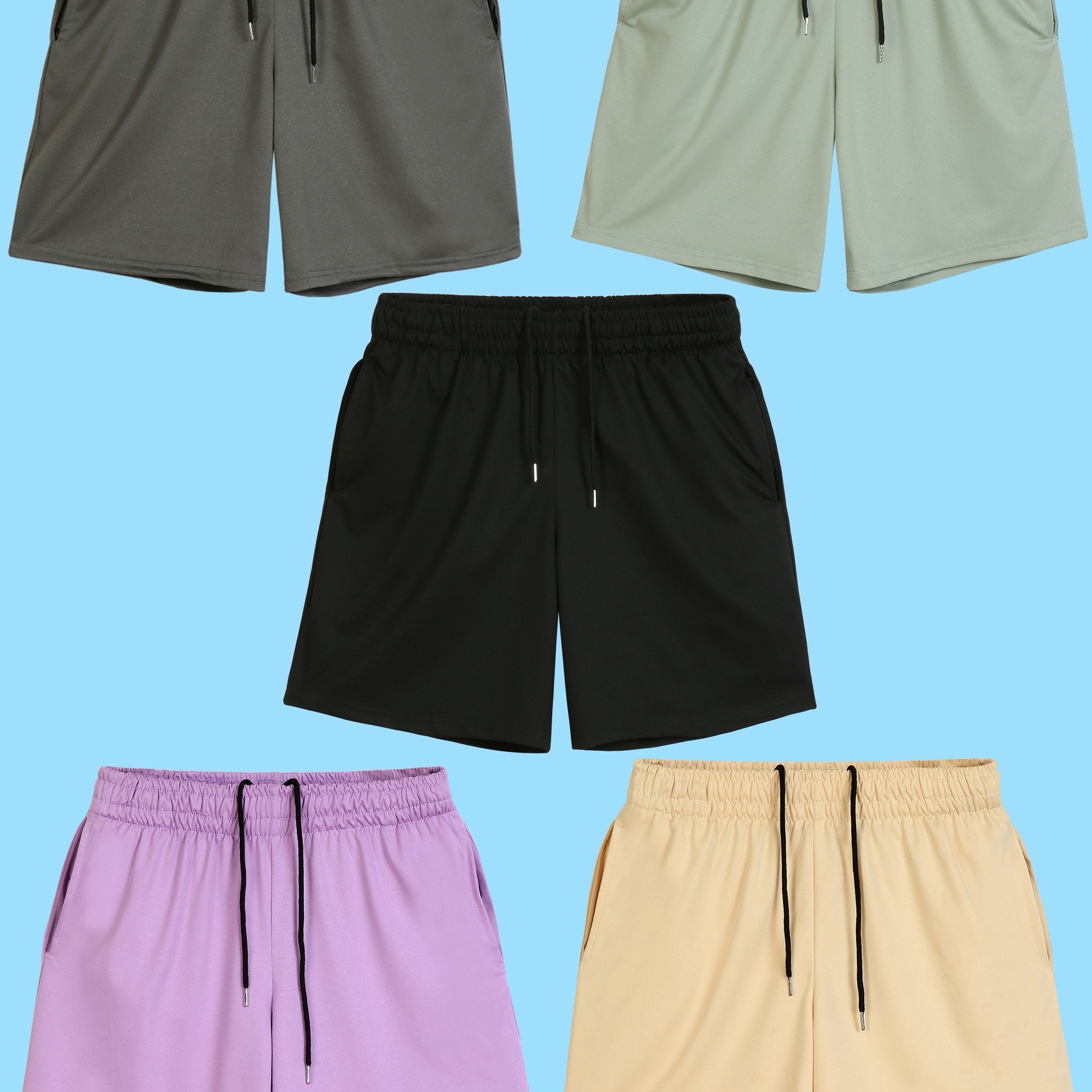 Men's Comfy Stretch Graphic Drawstring Shorts