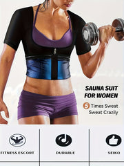 Sauna Sweat T-Shirt Slim Fit Body Shape Tee