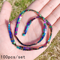 100pcs Arrow Rainbow Hematite Loose Beads for Jewelry Making