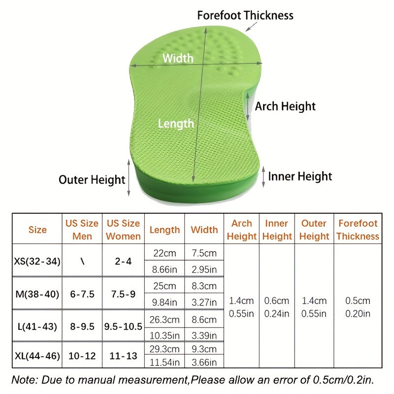 O Shaped Leg Correction Insoles Men's & Women's, Long Term Use