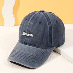 Colorado Embroidery Baseball Cap Solid Distressed Dad Hats