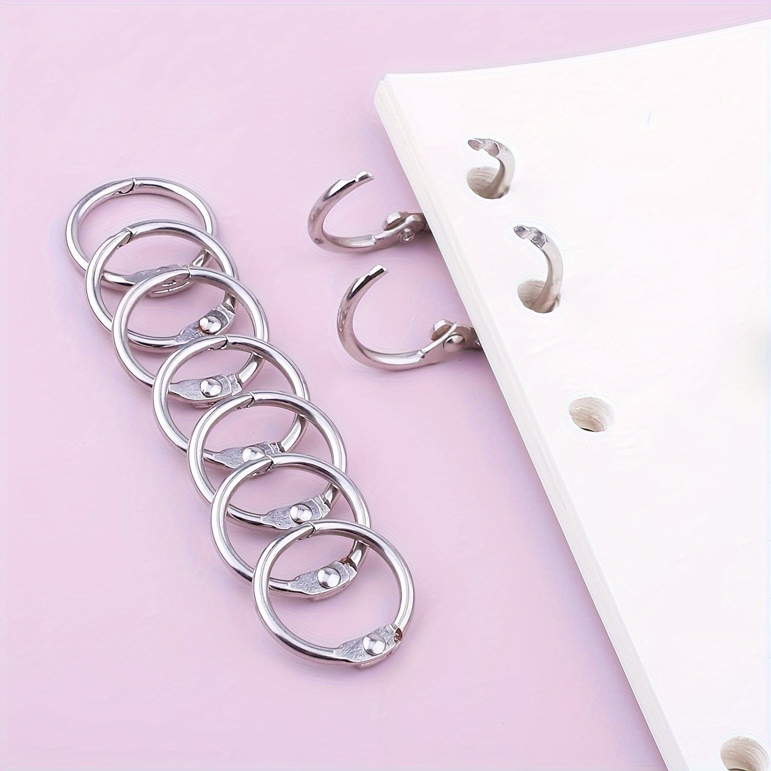 30pcs Assorted Sizes Binder Rings - 15 x 2.54cm, 10 x 3.81cm, 5 x 5.08cm