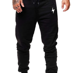 Men's Lightning Print Drawstring Sweatpants Elastic Waist Active Pants