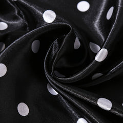 Polka Dot Print 88 Square Scarf Lightweight Silk Faux Scarf