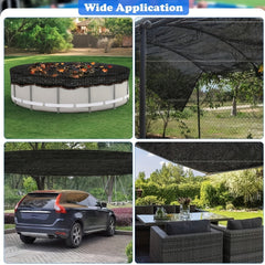 Round Pool Net Cover For Above Ground Pools Winter Covers - Mesh Leaf Catcher