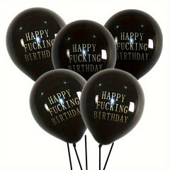 10pcs Birthday Balloons Letters Printed Balloons for Party Decoration
