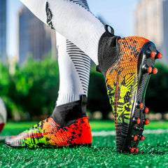 Boy's Non Slip AG Soccer Cleat Professional Outdoor Breathable Cleats