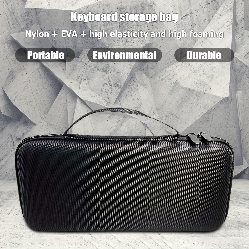 Portable Keyboard Storage Bag Travel Zipper Shockproof Container
