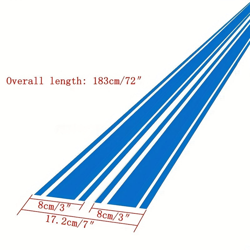 Car Hood Stripe Vinyl Body Sticker Decal 2pcs 183X8CM