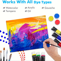33pc Painting Set with Canvas, Easels, Brushes - Creative Art Project Supplies