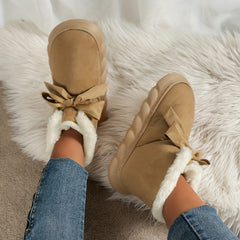 Women's Non-slip Bowknot Snow Boots Comfortable Casual Shoes