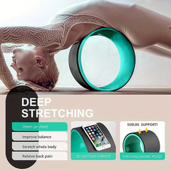 3pcs Yoga Wheel Pilates Wheel For Back Stretching Lower Waist Training