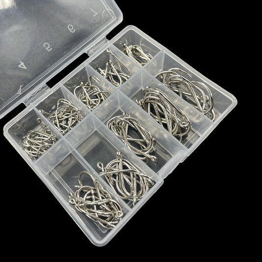 100pcs 3 12 Barbed Fishing Hook Carbon Steel Sharp Hooks Fishing Accessories