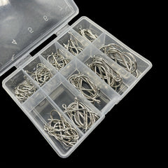 100pcs 3 12 Barbed Fishing Hook Carbon Steel Sharp Hooks Fishing Accessories