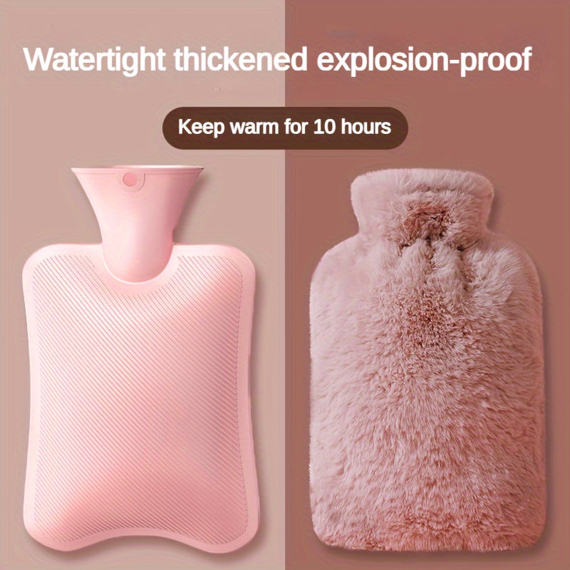 Portable Water Injection Hot Water Bag Large Capacity PVC Hand Warmer