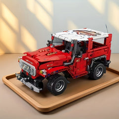 1010 Particle Red Off Road Building Block Toy