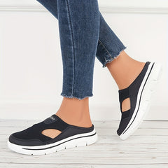 Women's Lightweight Mesh Half Slippers Comfortable Outdoor Slip-ons