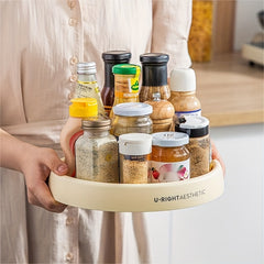 Rotating Storage Rack Kitchen Bedroom Household Seasoning Storage Shelf