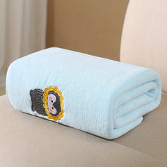Soft & Absorbent Newborn Bath Towel & Blanket Thickened Coral Fleece