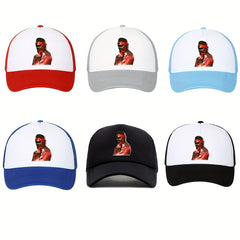 Men's Hip Hop Baseball Cap Cartoon Print Hat Sunshade Sunscreen Cap
