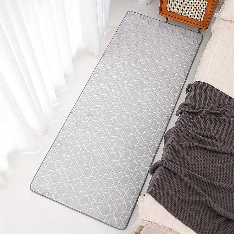 Modern Bedroom Long Bedside Carpet Non slip Washable Home Decor Carpet