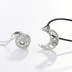 Sun Moon Necklace Magnetic Chain Jewelry Gift For Girls