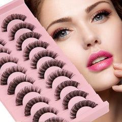 Faux Mink Hair False Eyelashes Little Devil 16mm Natural Look 10 Pairs