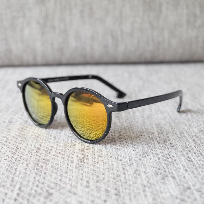 Boys Round Frame Sunglasses Colorful Lens Party Sun Protection