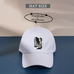 Cartoon York Baseball Cap Solid Print Casual Sun Hats Man Unisex Dad Hat