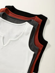 4 Pack Y2K Sleeveless Crop Tank Tops for Summer