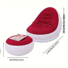 Inflatable Cushion Sofa Air Lounge Chair Bed Lazy Person Chair