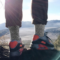 Men's Winter Wool Warm Socks Thick Thermal Hiking Crew Socks