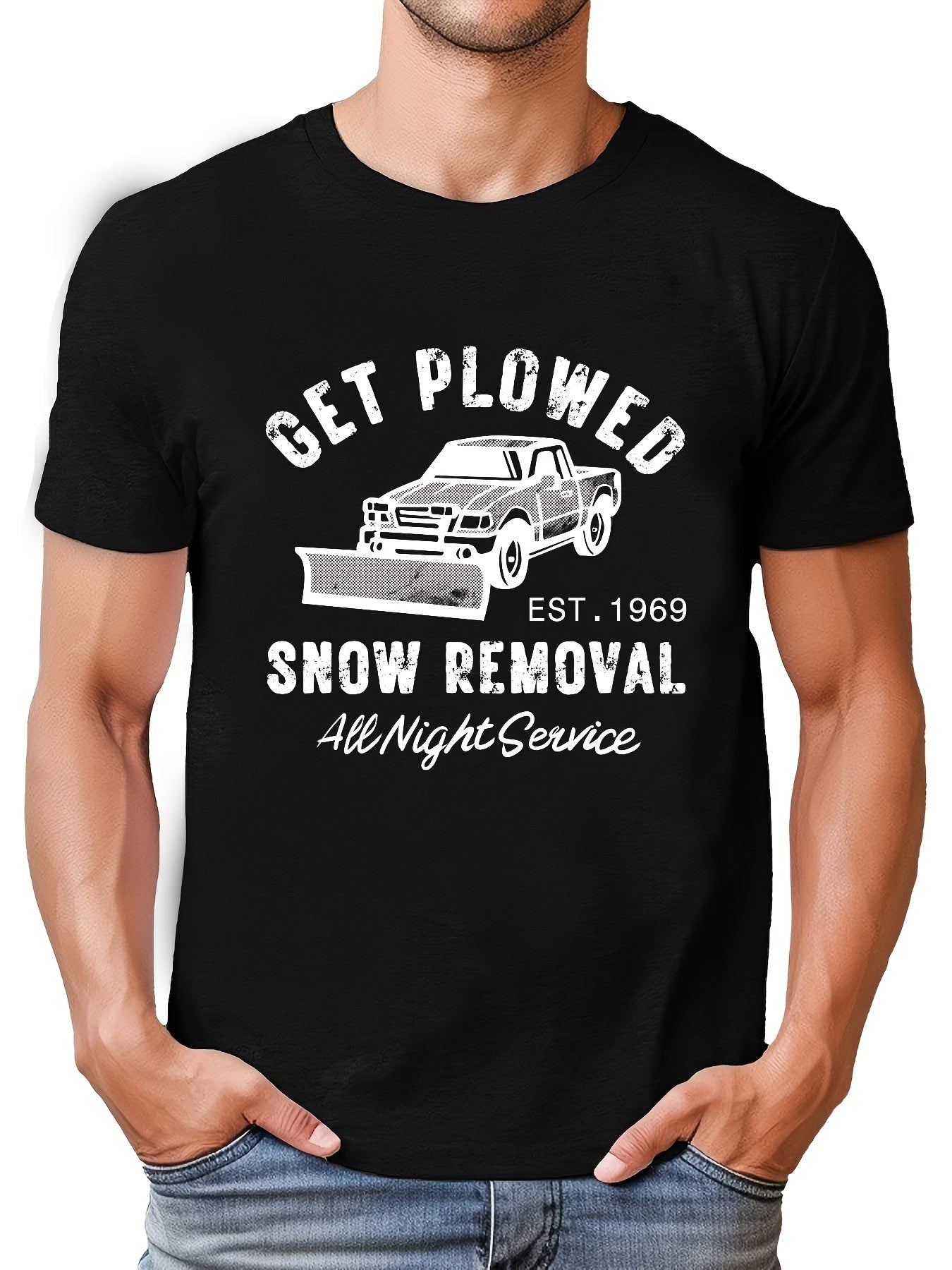 Men's Vehicle Pattern Cotton Sports T-shirt for Summer