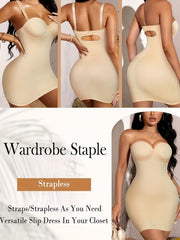 Bodycon Dress with Tummy Control Shapewear for Women