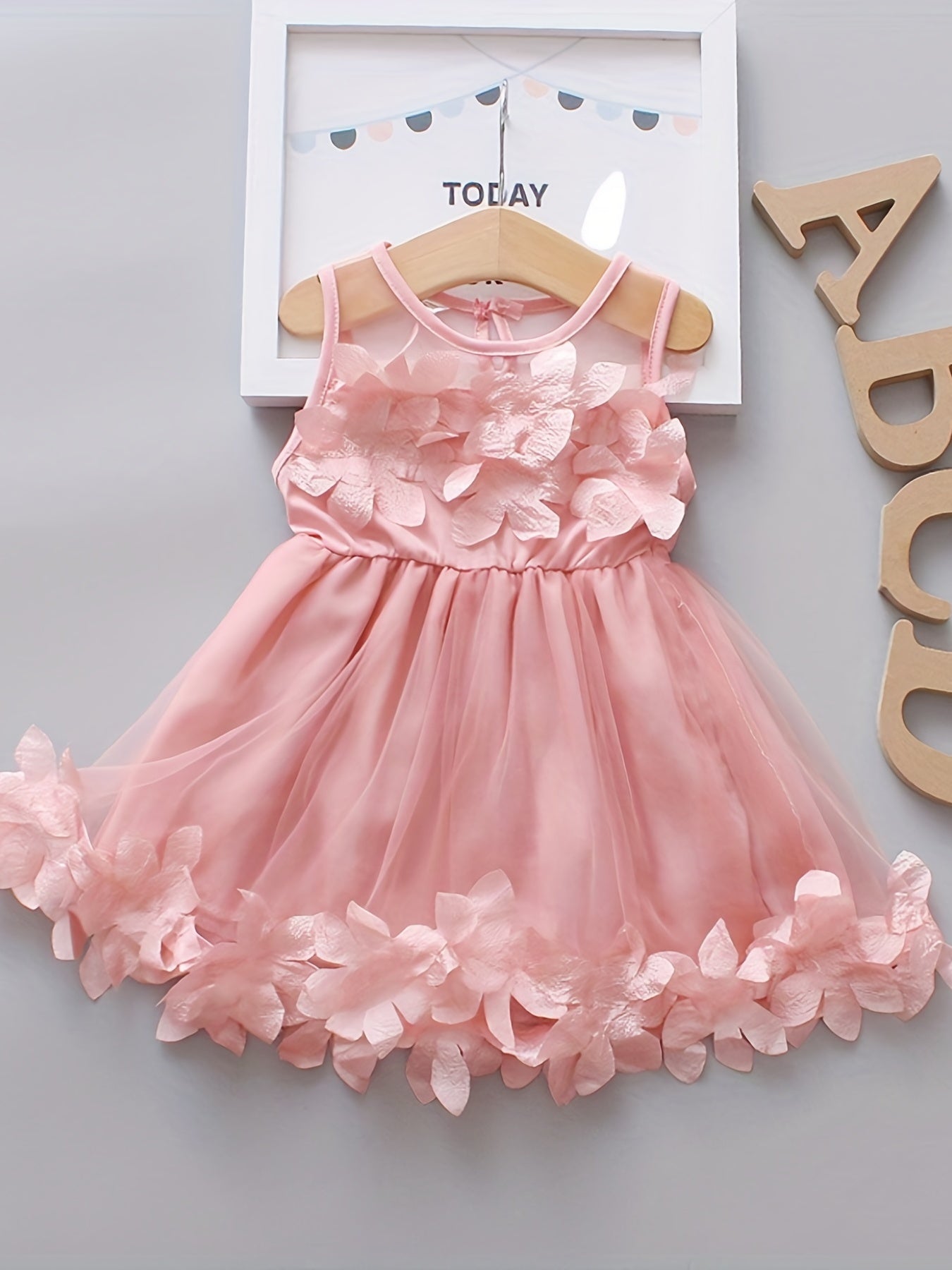 Flower Fairy Baby Girl's Party Dresses Mesh Princess Dress