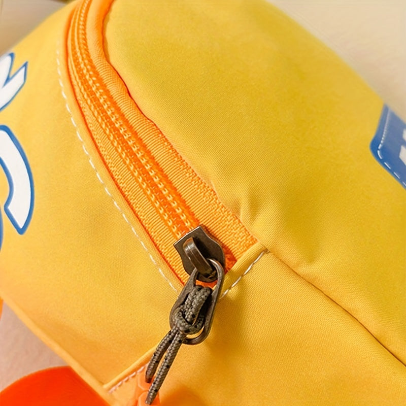 Teen Casual Letter Print Zipper Sling Bag for Traveling Gift