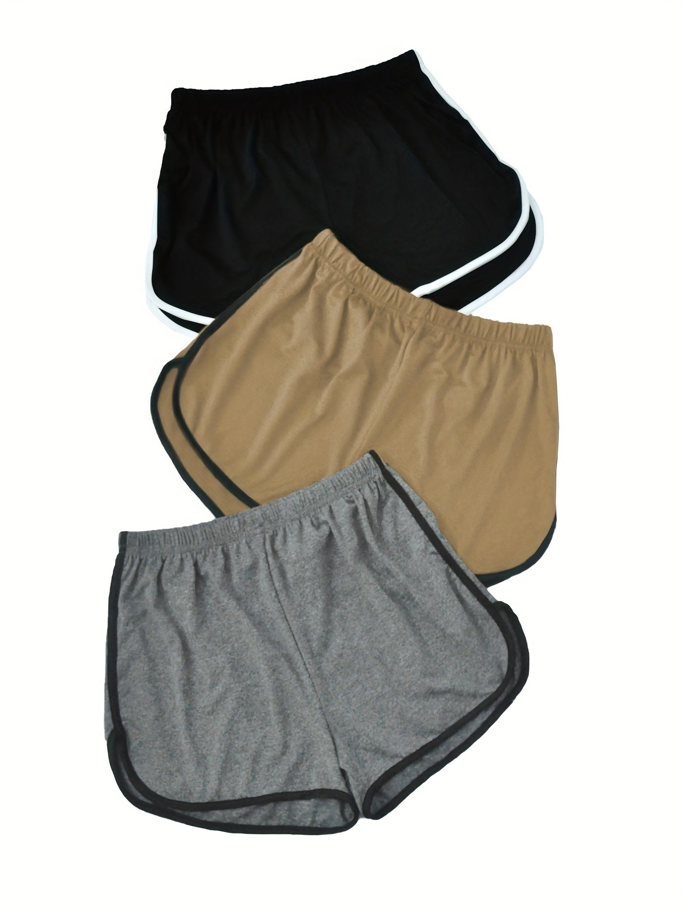 3 Pack Plus Size Sporty Pajama Bottoms Set Women's Plus