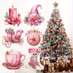 Christmas Hat Socks Candles Decoration Tree Ornaments