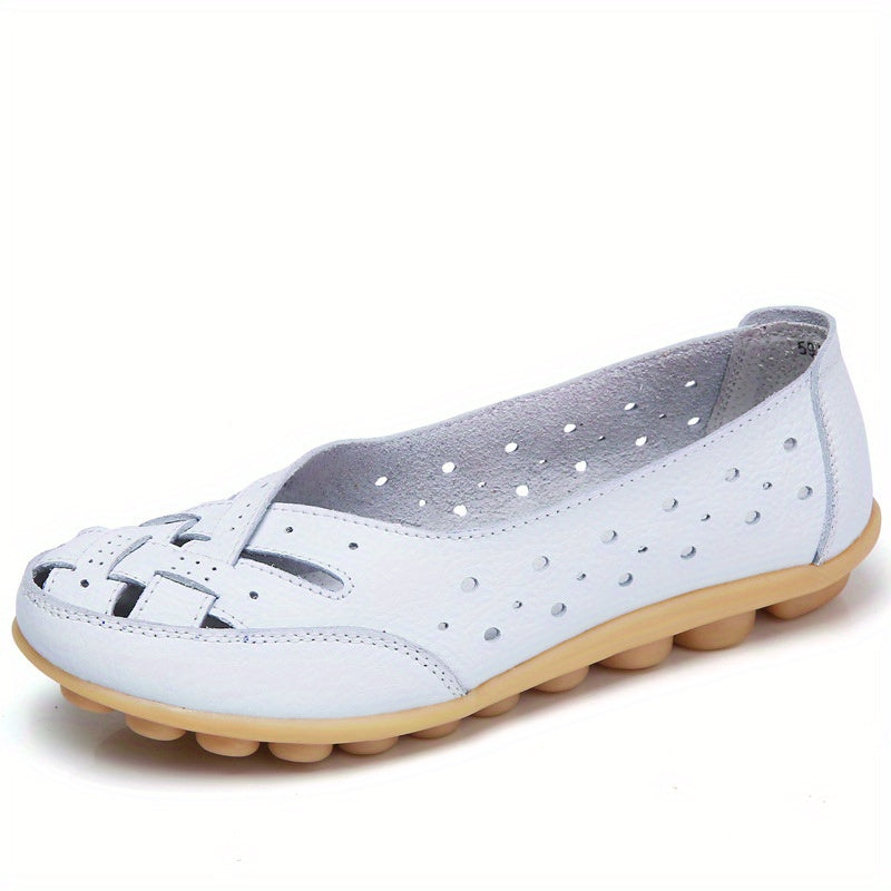Women's Hollow Out Flat Shoes Comfy Breathable Loafers