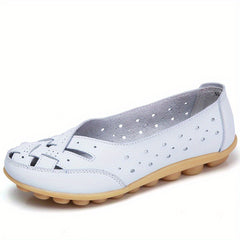 Women's Hollow Out Flat Shoes Comfy Breathable Loafers