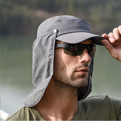 Men's Quick Dry Fishing Sunblock Hat