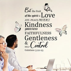 Fruit of the Holy Spirit Wall Decals Inspirational Bible Verse Stickers