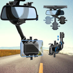 360 Rotatable Car Phone Mount - Perfect RearView Mirror View