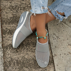 Women's Mesh Mules Sneakers Air Cushion Slip On Shoes